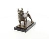 Een bronzen beeld van een franse bulldog-bulldog-hond - 7 - Thumbnail