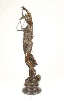 Vrouwe Justitia bronzen beeld-gigantische Justitia-brons - 2