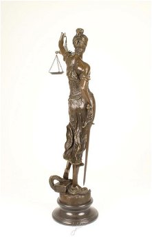 Vrouwe Justitia bronzen beeld-gigantische Justitia-brons - 5