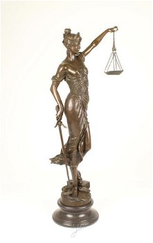 Vrouwe Justitia bronzen beeld-gigantische Justitia-brons - 7