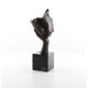 brons beeld van een hoofd rustend op een hand-handen - 1 - Thumbnail