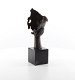 brons beeld van een hoofd rustend op een hand-handen - 5 - Thumbnail