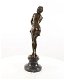dame-brons beeld- peinzende vrouw-beeld-brons - 3 - Thumbnail