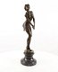 dame-brons beeld- peinzende vrouw-beeld-brons - 6 - Thumbnail