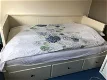 Uitschuifbaar wit Hemnes bed, in zeer goede staat - 0 - Thumbnail