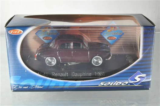 1:43 Solido 1961 Renault Dauphine Sixties N°4541 - 0