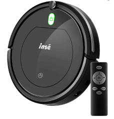 INSE E3 Robot Vacuum Cleaner 1000Pa Suction 3 Cleaning Modes 400ml Dust Box for Carpet, 