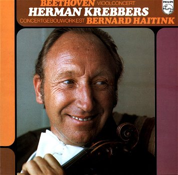 LP - BEETHOVEN vioolconcert Herman Krebbers, Bernard Haitink - 0