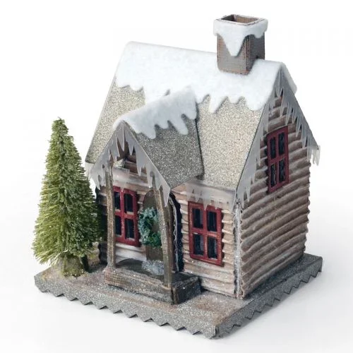 RETIRED Bigz Die snijmal Village Winter by Tim Holtz Sizzix - Afbeelding 3