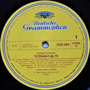 LP CHOPIN - 24 Etüden - Tamas Vásáry - 1