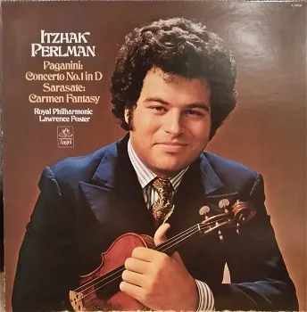 LP - Paganini en Sarasate - Itzhak Perlman, viool - 0