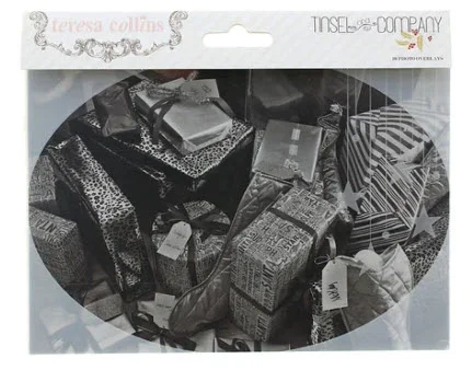 NIEUW Acetate Photo Overlays Tinsel & Company / Kerst van Teresa Collins - 0