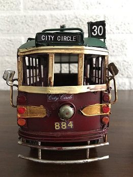 City circle tram Melbourne,met hand vervaardigd-metaal - 2