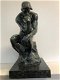 Bronzen sculptuur van De Denker by RODIN-brons-beeld - 6 - Thumbnail