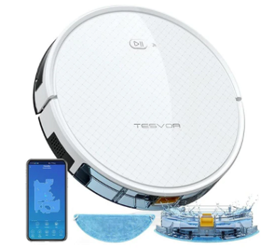 Tesvor X500 Pro Robot Vacuum Cleaner 1800Pa Gyroscope - 0