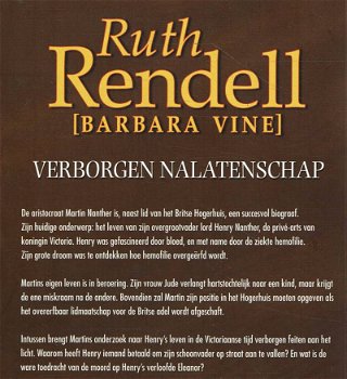 Ruth Rendell = Verborgen nalatenschap - 1