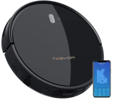 Tesvor M1 Robot Vacuum Cleaner 4000PA Suction with Real-Time - 0