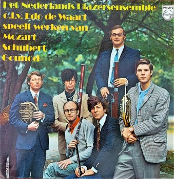 LP - Mozart, Schubert, Gounod. - Het Nederlands Blazersensemble - 0