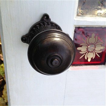 1 deur knop rozet, antiek ijzeren-knop-deurbeslag - 5