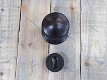 1 deurknop met rozet, van antieke ijzer, zwart-beslag - 3 - Thumbnail