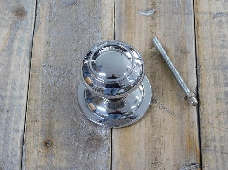 Chrome-deurknop - Knop chrome, knop decoratieve knop - 1