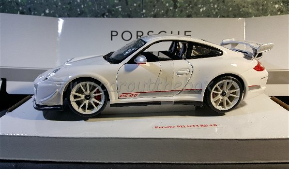 Porsche 911 GT3 RS 4.0 Wit 1:18 Bburago - 0