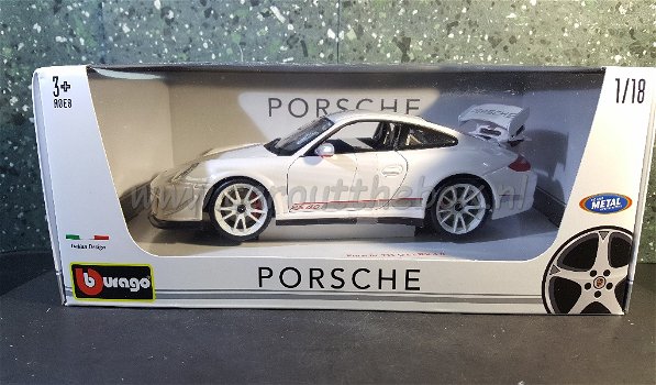 Porsche 911 GT3 RS 4.0 Wit 1:18 Bburago - 3