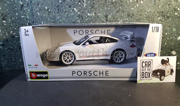Porsche 911 GT3 RS 4.0 Wit 1:18 Bburago - 4