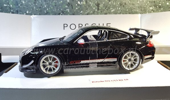 Porsche 911 GT3 RS 4.0 zwart 1:18 Bburago - 0