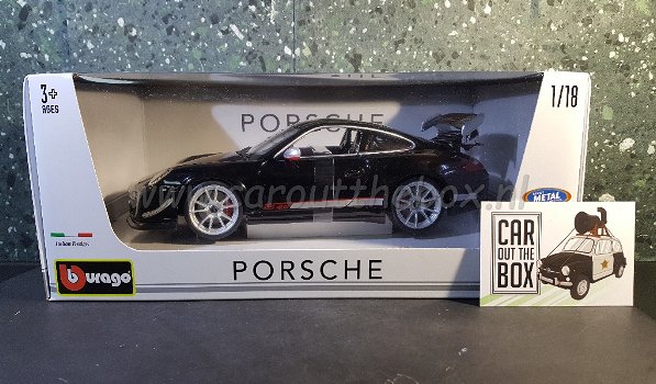 Porsche 911 GT3 RS 4.0 zwart 1:18 Bburago - 4