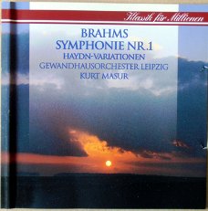 Kurt Masur - Brahms Symphonie Nr 1 (CD)  Nieuw