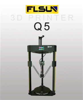 FLSUN Q5 Delta 3D Printer, 32Bit Mainboard, Titan Extruder, - 0