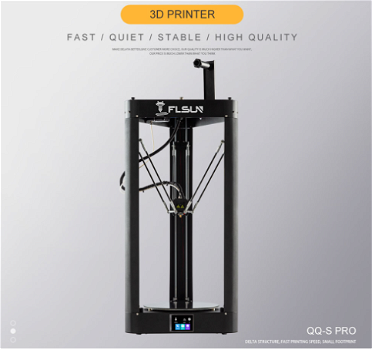 FLSUN QQ-S Pro Delta 3D Printer, Pre-assembled, - 0