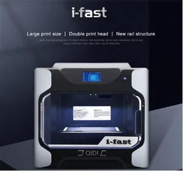 QIDI i Fast 3D Printer, Industrial Grade Structure, Dual Extruder for Fast Printing, 360x250x320mm - 0
