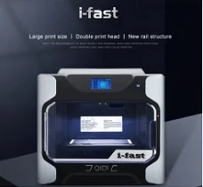 QIDI i Fast 3D Printer, Industrial Grade Structure, Dual Extruder for Fast Printing, 360x250x320mm