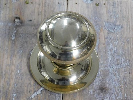 Messing knop voordeur-trekknop- knop antiek,deur , vast - 2