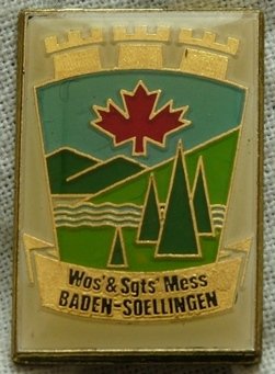 Speld / Insigne, Wo's & Sgts' Mess Baden-Soellingen, RCAF (Royal Canadian Air Force), tot 1994.(1) - 2
