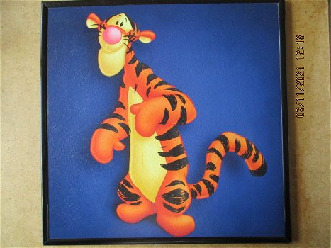 ad0416 disney tijgetje schilderij blauw - 0