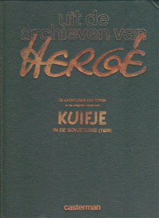 Uit het archief van Hergé Groen kunstleren hardcover
