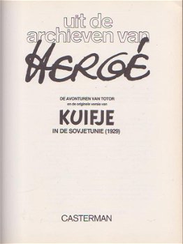 Uit het archief van Hergé Groen kunstleren hardcover - 2