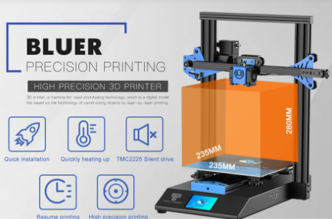 Twotrees Bluer 3D Printer DIY Kit Auto-level Filament - 2