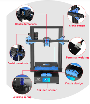 Twotrees Bluer 3D Printer DIY Kit Auto-level Filament - 3