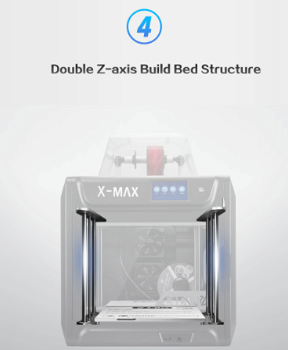QIDI X-MAX 3D Printer, Industrial Grade, 5 Inch Touchscreen - 3