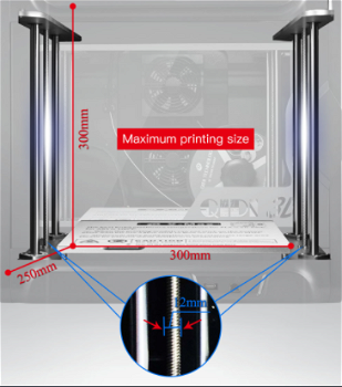 QIDI X-MAX 3D Printer, Industrial Grade, 5 Inch Touchscreen - 4