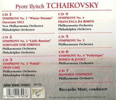 7-CDset - Tchaikovsky - Symphonies - Riccardo Muti - 1
