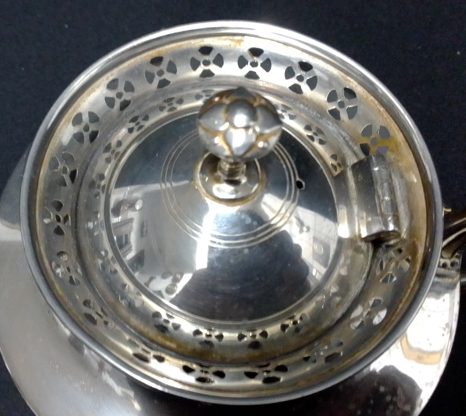 theepot, vernikkeld tin , KMD Tiel,1922,Art deco, zgst - Afbeelding 5