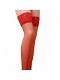 Rode Fishnet Stay-up Kousen Rood - M/L - 0 - Thumbnail