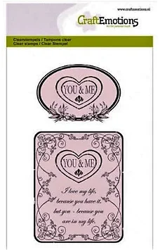 NIEUW clear stempels Botanical You & Me van Craft Emotions