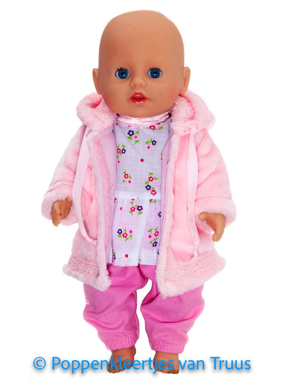 Baby Born Badpopje 32 cm Jasje roze/fluffy - Afbeelding 3