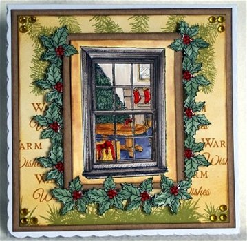 NIEUW unmounted stempellap Window Into Christmas van Sheena Douglas - 1